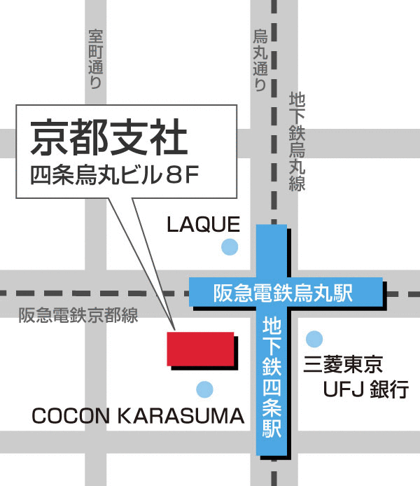京都支社 アクセスマップ